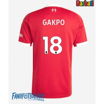 Liverpool Cody Gakpo #18 Tricou Fotbal Replică 2025-26 Barbati Acasa